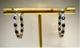 In-and-Out Sapphire and Diamond Earrings