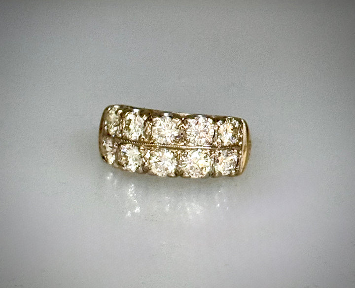 2 Karat Double Row Diamond Band