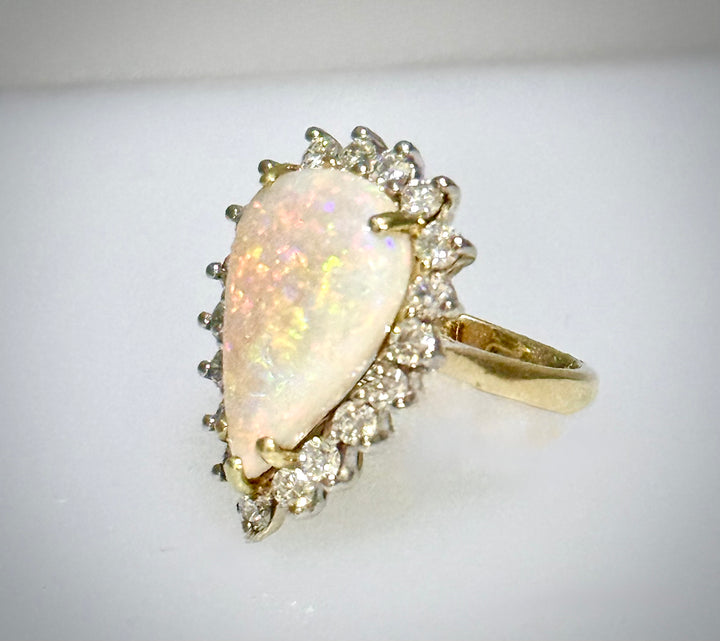Pear Shaped Opal Ring
