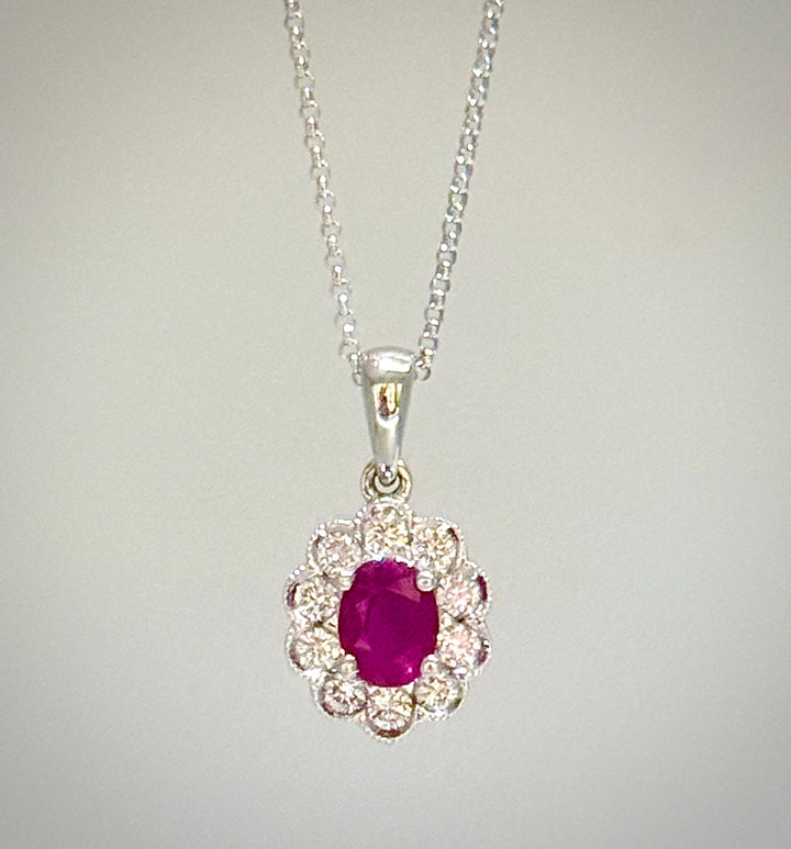 Ruby and Diamond Pendant