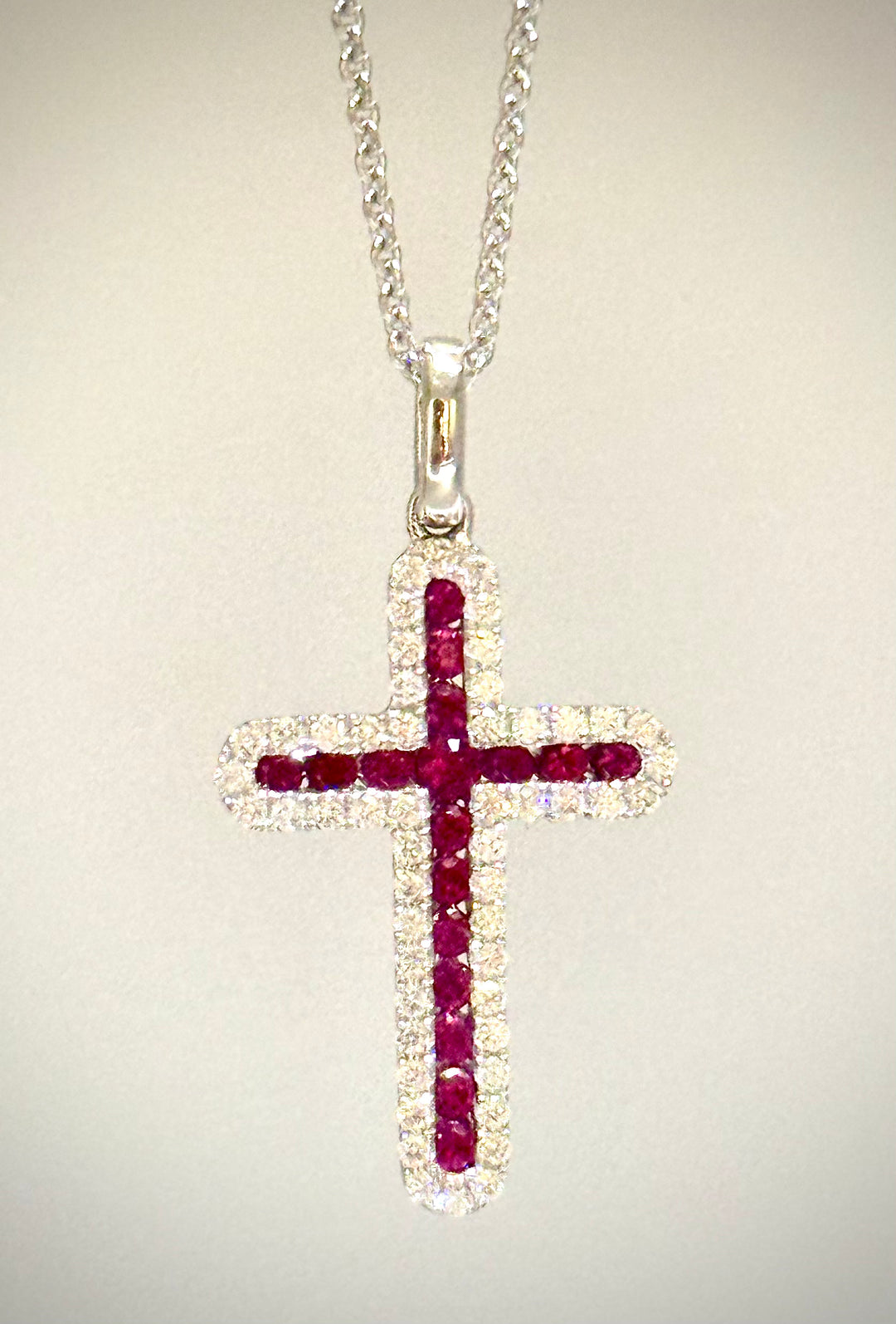 White Ruby Cross