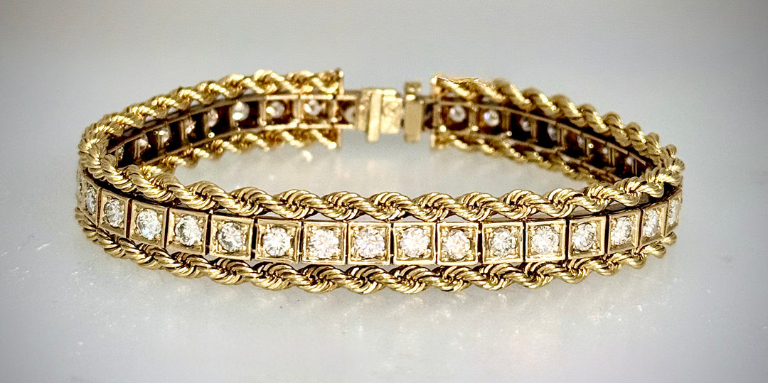 Rope Edge Tennis Bracelet
