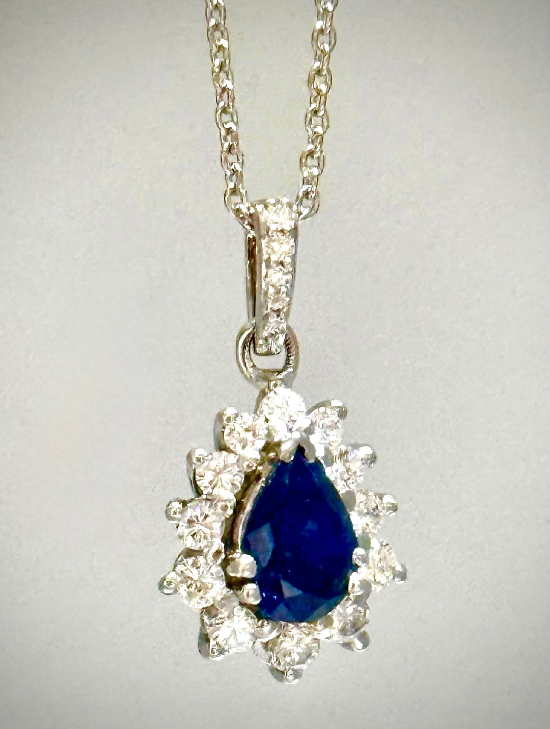 Sapphire and Diamond Pendant