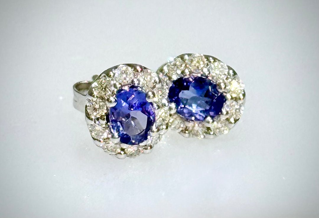 Tanzanite Stud Earrings