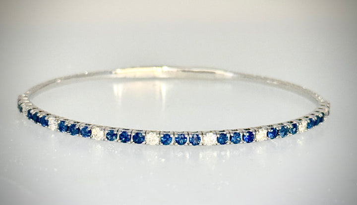 Sapphire and Diamond Flex Bracelet