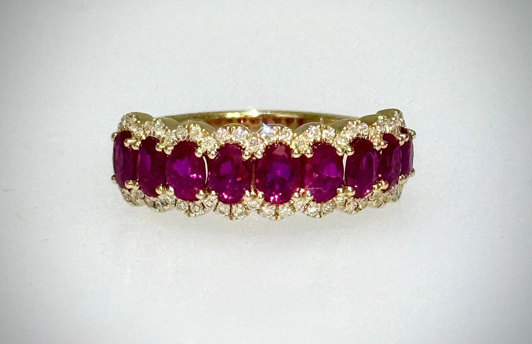Oval Ruby Band