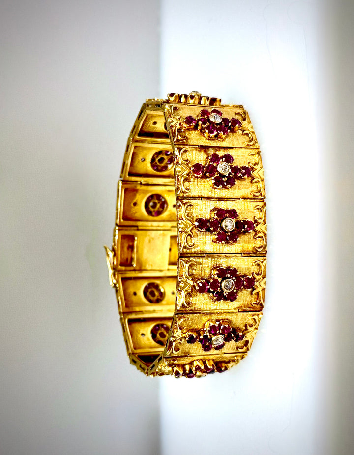 18-Karat Ruby and Diamond Bracelet