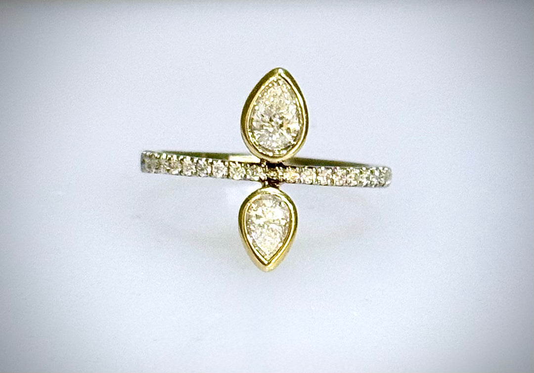 Pear Shape Modern Ring
