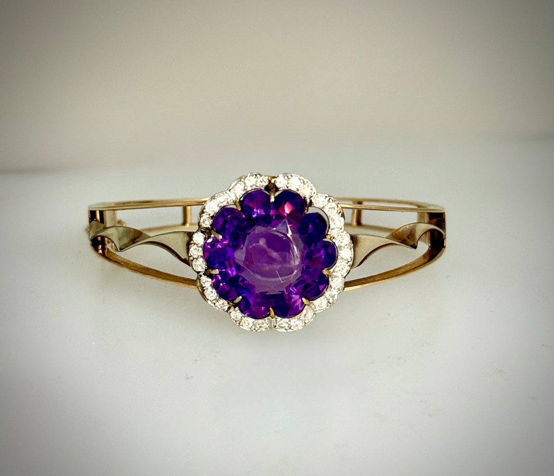 Victorian Amethyst Bangle