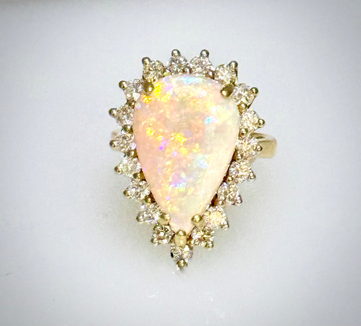 Pear Shaped Opal Ring