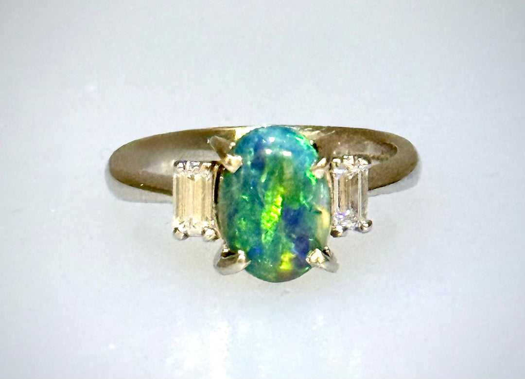 Black Opal Ring