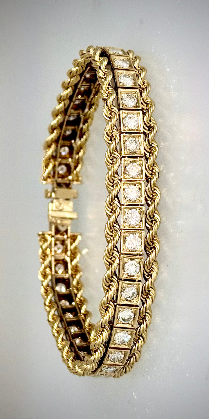 Rope Edge Tennis Bracelet