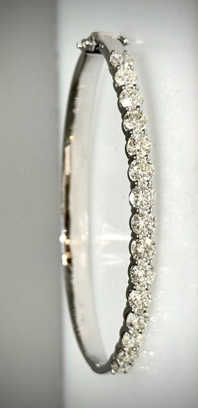 4.75 Carat Diamond Bangle
