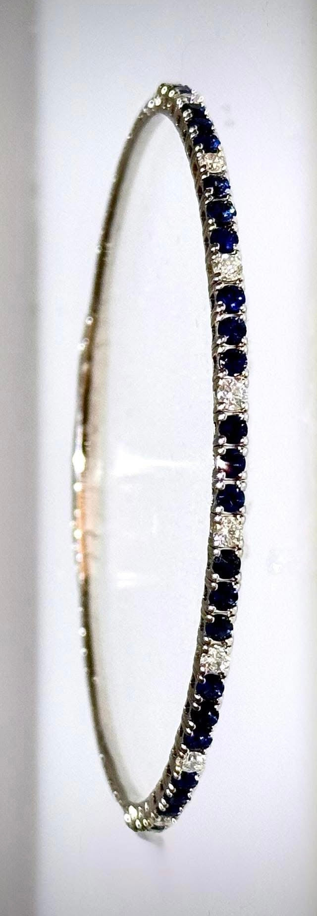 Sapphire and Diamond Flex Bracelet