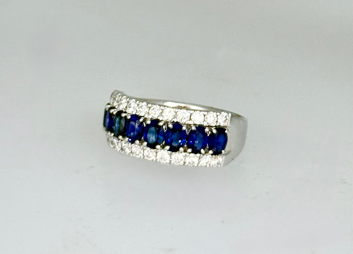 Sapphire and Diamond Band