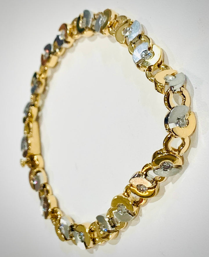 Yellow Gold and Platinum bracelet