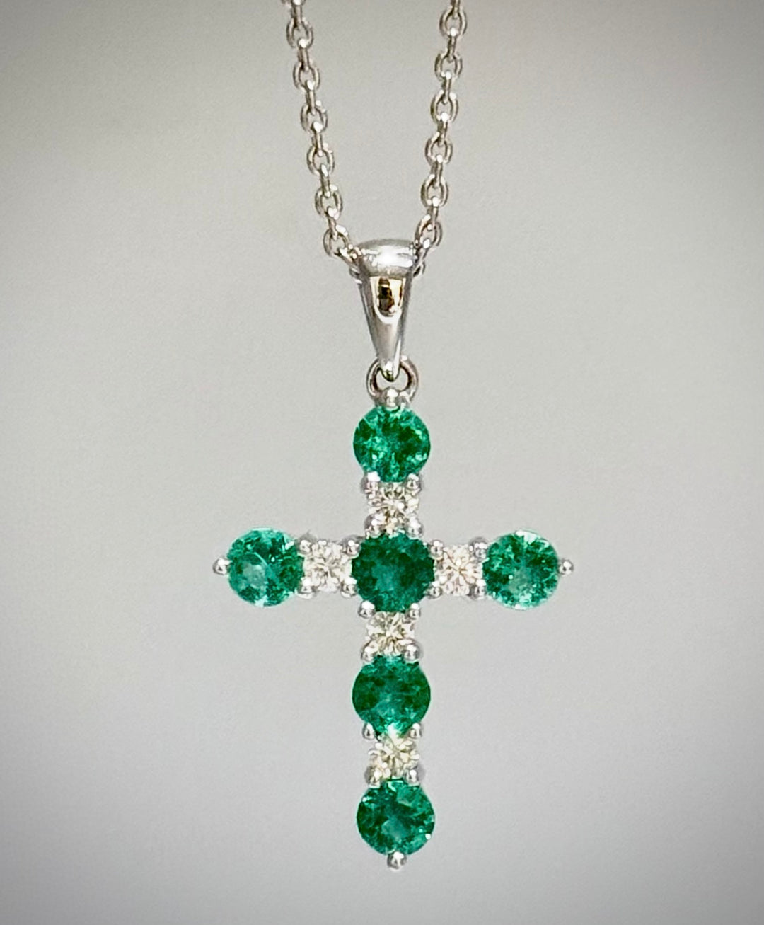 Emerald & Diamond Cross