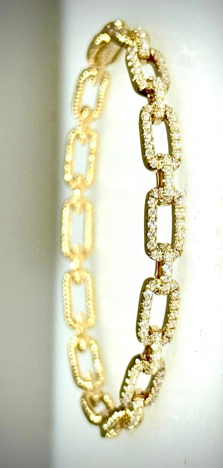 Paper Clip Bangle Bracelet