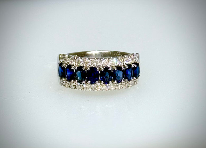 Sapphire and Diamond Band