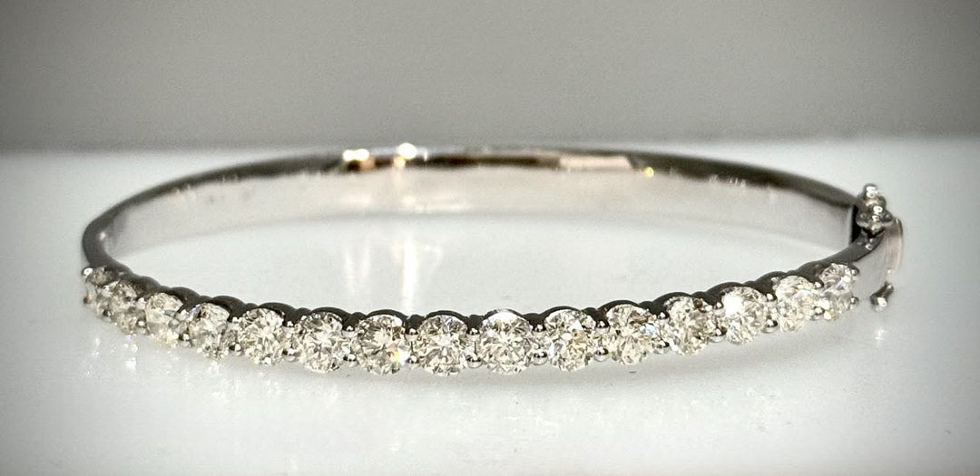 4.75 Carat Diamond Bangle