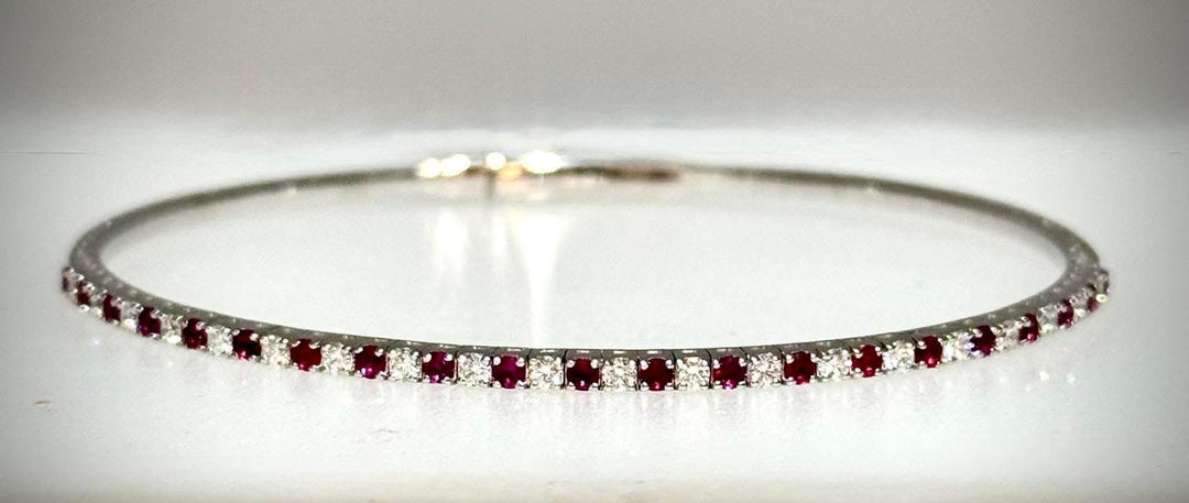 .48 Carat Ruby Flex Bangle Bracelet