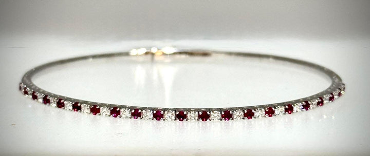 .48 Carat Ruby Flex Bangle Bracelet