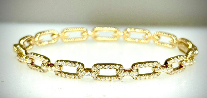 Paper Clip Bangle Bracelet