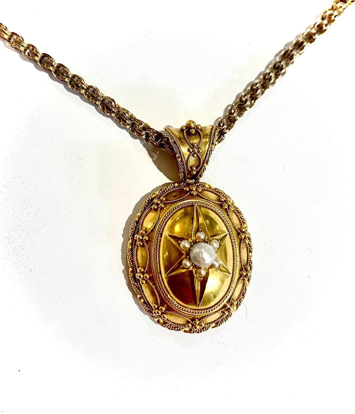 Victorian Etruscan Granulation Design Locket