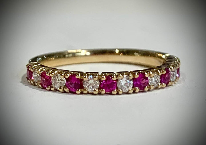 Diamond and Ruby Alternating Band