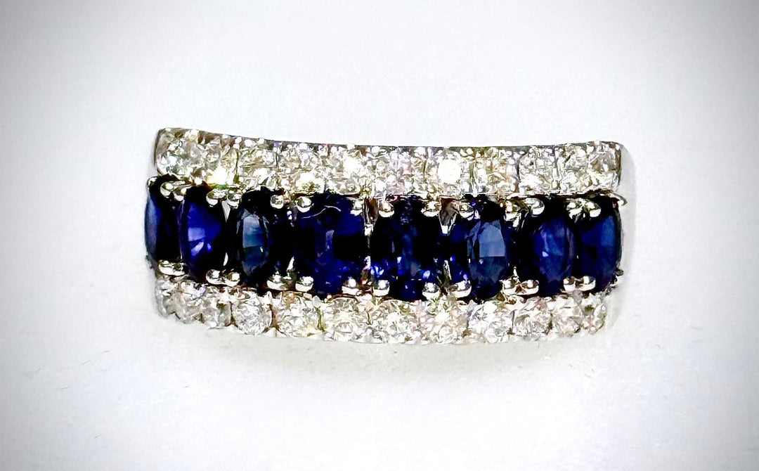 Sapphire and Diamond Band