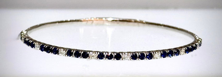 Sapphire and Diamond Flex Bracelet
