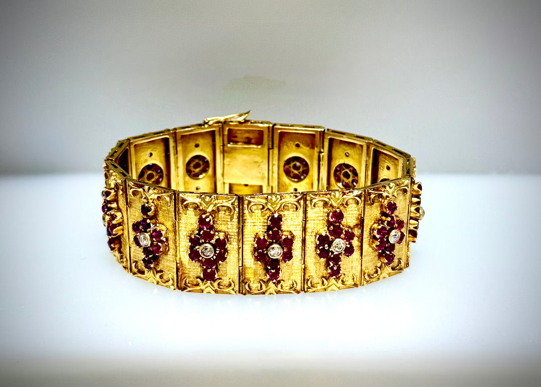 18-Karat Ruby and Diamond Bracelet