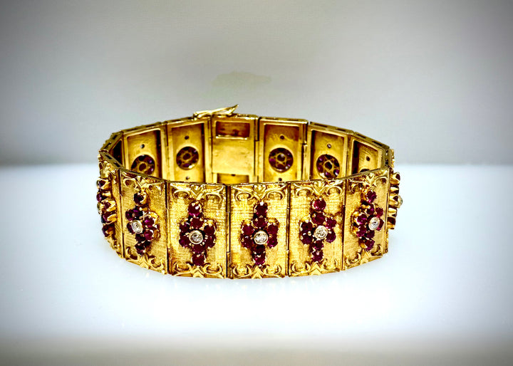 18-Karat Ruby and Diamond Bracelet