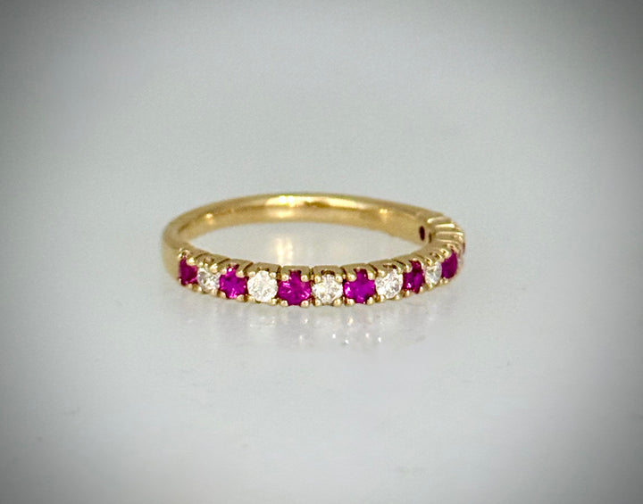 Diamond and Ruby Alternating Band
