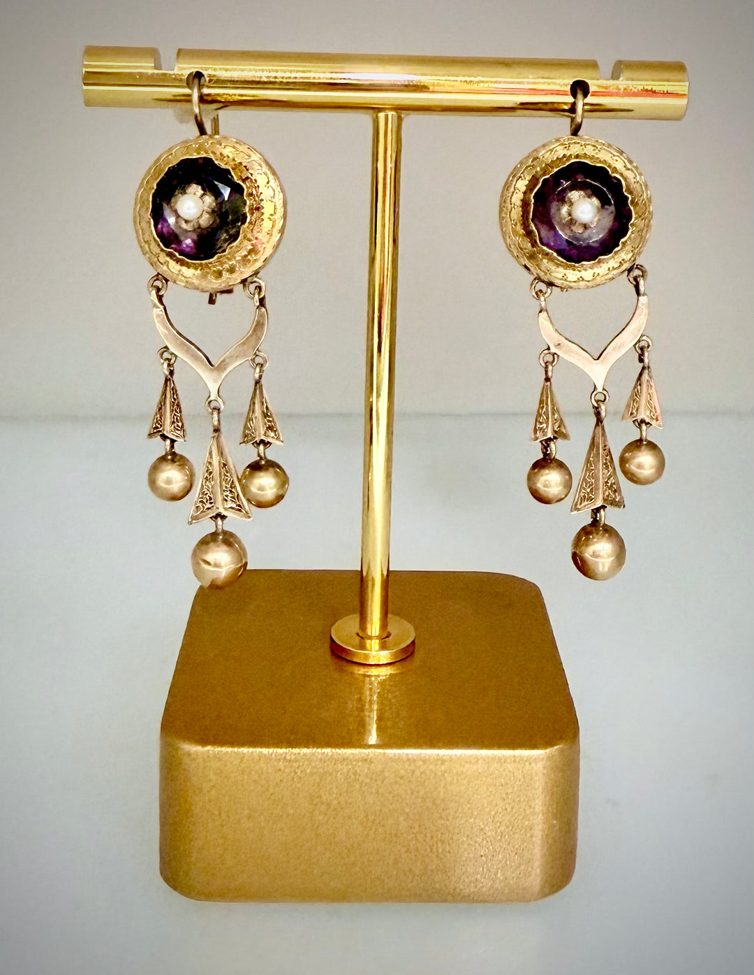 Victorian Amethyst Earrings