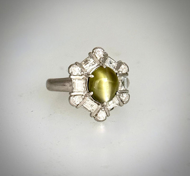 Platinum Cat’s Eye Ring