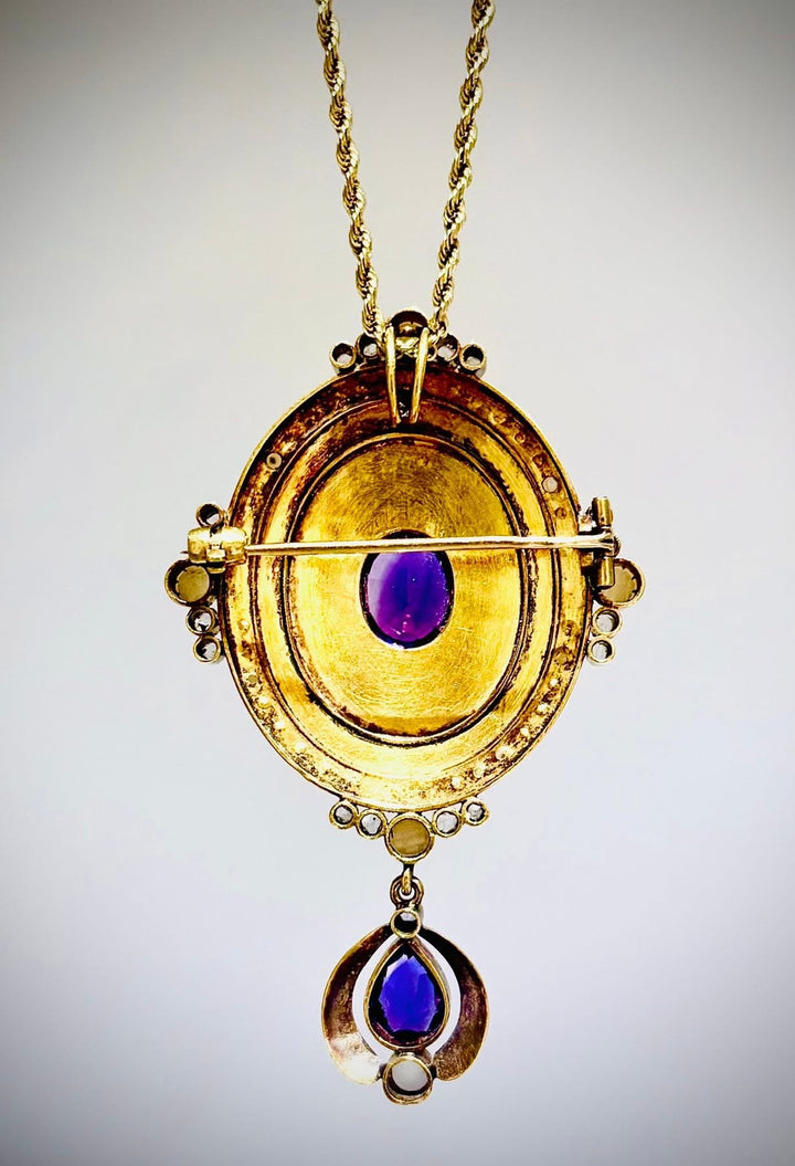 Victorian Amethyst Pin/Pendant